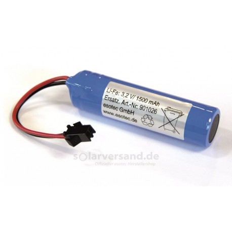 Náhradní baterie Li-Fe-Po 3,2 V 1500 mAh, esotec